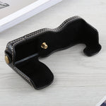 Base de Capa Metade para Câmara em Pele PU com Rosca 1/4 polegadas para FUJIFILM X-A5 / X-A20, Para FUJIFILM XA5