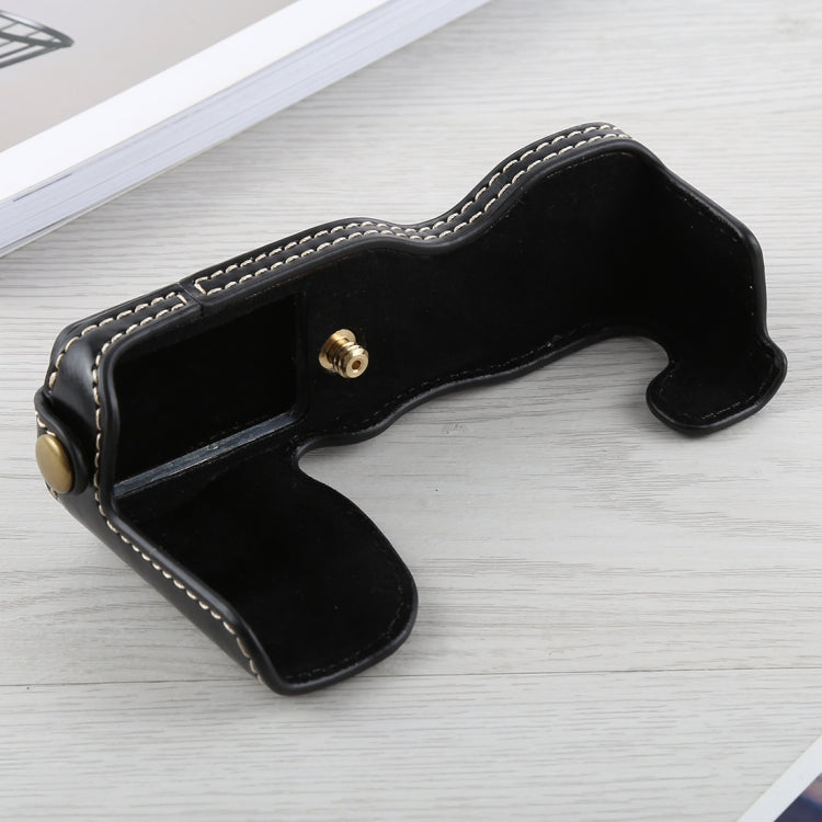 Base de Capa Metade para Câmara em Pele PU com Rosca 1/4 polegadas para FUJIFILM X-A5 / X-A20, Para FUJIFILM XA5