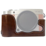 Base de Capa Metade para Câmara em Pele PU com Rosca 1/4 polegadas para FUJIFILM X-A5 / X-A20, Para FUJIFILM XA5