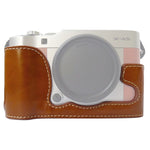 Base de Capa Metade para Câmara em Pele PU com Rosca 1/4 polegadas para FUJIFILM X-A5 / X-A20, Para FUJIFILM XA5