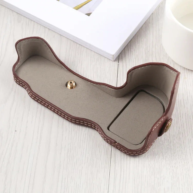 Base de Capa Metade para Câmara em Pele PU com Rosca 1/4 polegadas para Nikon Z6 / Z7, Para Nikon Z6