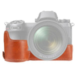 Base de Capa Metade para Câmara em Pele PU com Rosca 1/4 polegadas para Nikon Z6 / Z7, Para Nikon Z6