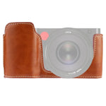 Base de Capa Metade para Câmara em Pele PU com Rosca 1/4 polegadas para Leica TL (Typ 701), Para Leica T701