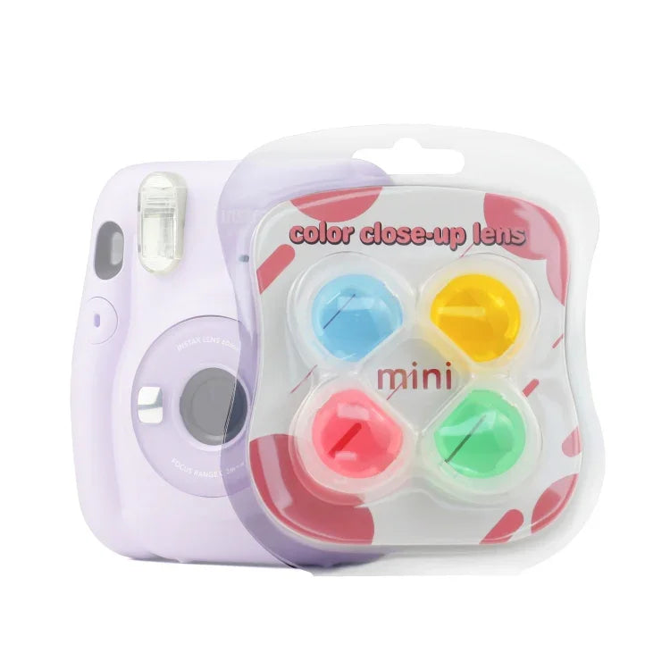 Conjunto de 4 Filtros de Câmera Jelly em Quatro Cores para Fujifilm Instax mini 11, 4 em 1 Para FUJIFILM instax mini 11