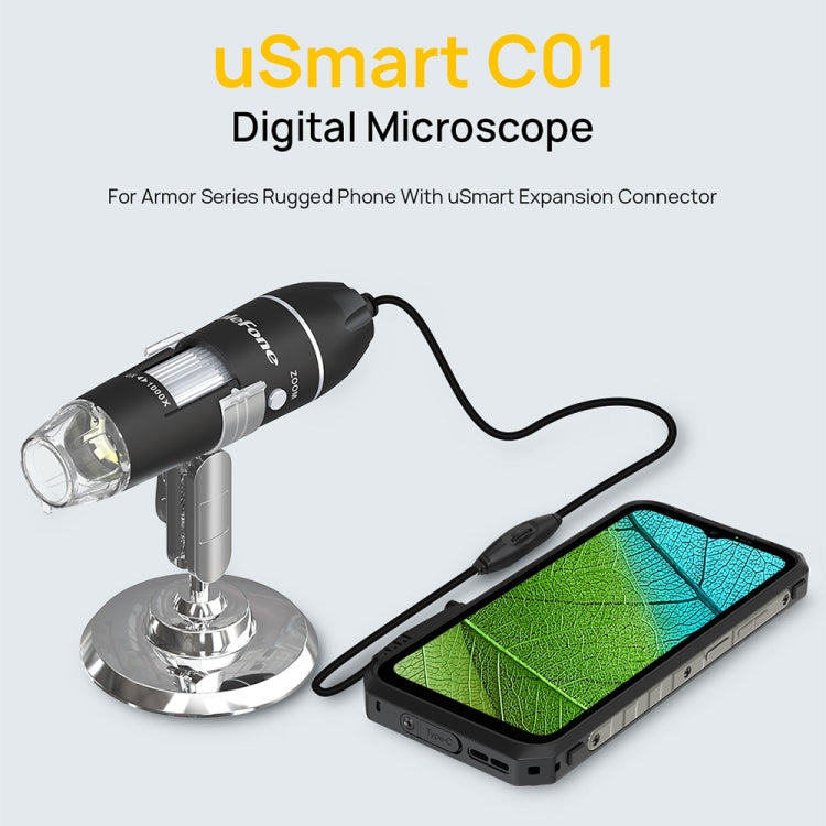 Microscópio Digital com Fio Ulefone uSmart C01 para Ulefone Armor 18 Series / 9 / 9E & Power Armor 16 Series / 13 / Armor Pad, uSmart C01