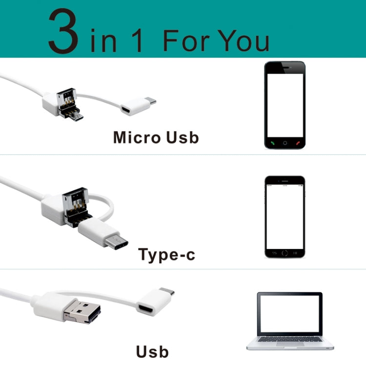 Ferramenta Visual HD de 1,3 Milhões para Limpeza de Cera Auricular I98 com 6 LEDs, Diâmetro da Lente: 5,5mm