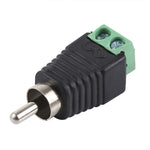 Adaptador Conector DC para RCA Macho, DC para RCA Macho