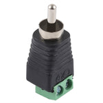 Adaptador Conector DC para RCA Macho, DC para RCA Macho