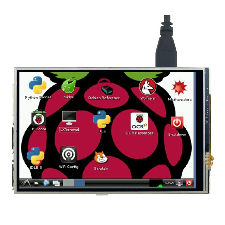 Ecrã LCD TFT Tátil de 3,5 polegadas com Caneta Stylus para Raspberry Pi