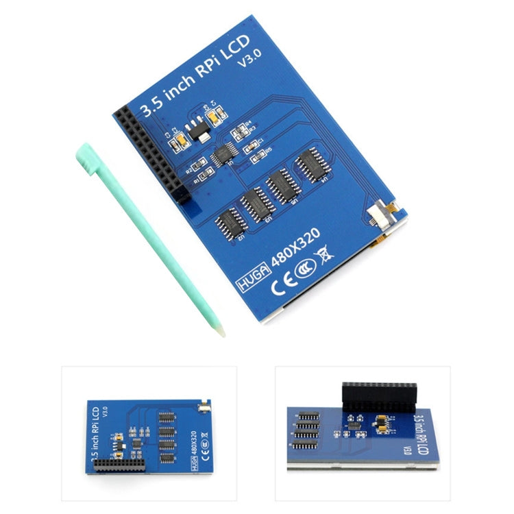 Ecrã LCD TFT Tátil de 3,5 polegadas com Caneta Stylus para Raspberry Pi