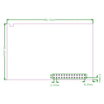 Ecrã LCD TFT Tátil de 3,5 polegadas com Caneta Stylus para Raspberry Pi