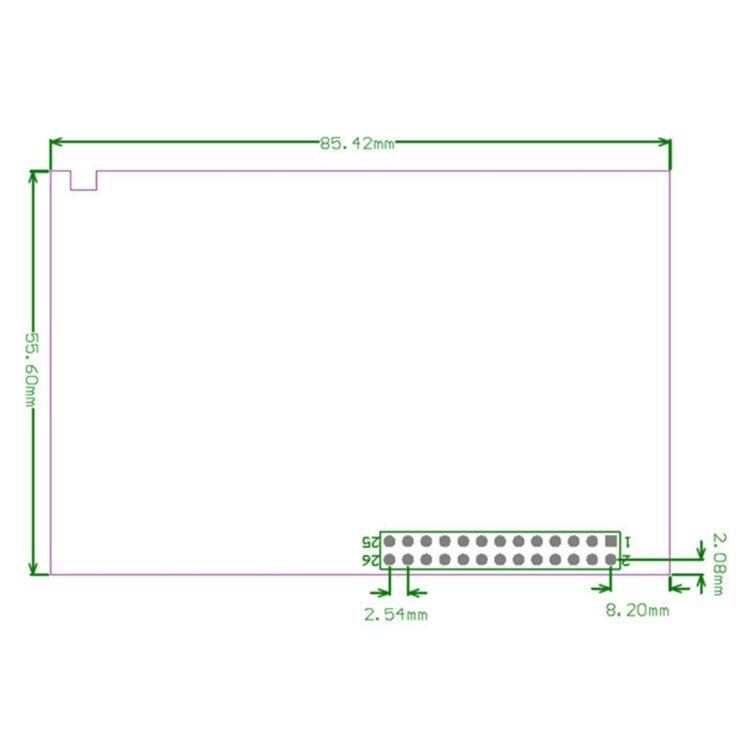 Ecrã LCD TFT Tátil de 3,5 polegadas com Caneta Stylus para Raspberry Pi