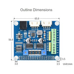 Waveshare HAT Motor de Passo HRB8825 para Raspberry Pi, Controla Dois Motores de Passo, Até 1/32 Microstepping