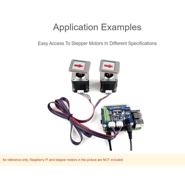 Waveshare HAT Motor de Passo HRB8825 para Raspberry Pi, Controla Dois Motores de Passo, Até 1/32 Microstepping