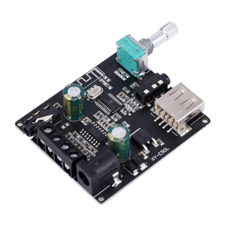 Placa Amplificadora de Potência Digital de Áudio Estéreo MP3 50W Módulo Amplificador Bluetooth, sem Caixa, Sem Caixa