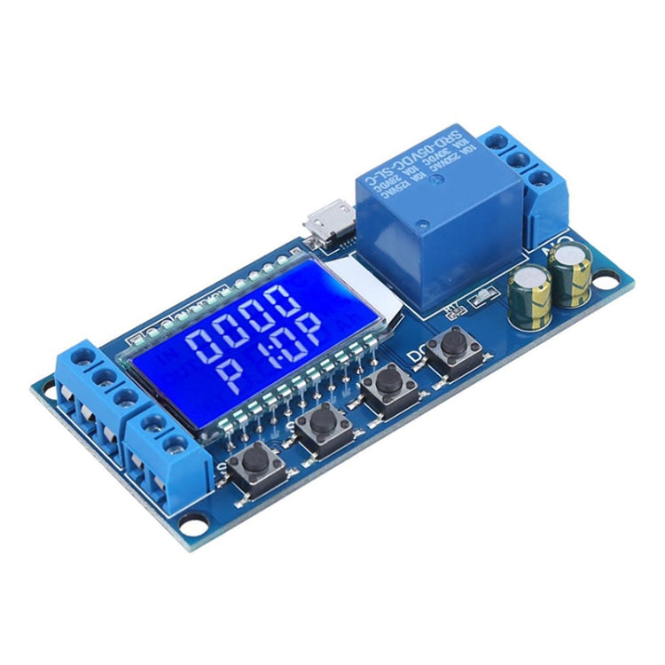 Módulo Relé Temporizador de Atraso com Ecrã LCD Digital Micro USB XY-LJ02 6-30V, Interruptor de Controlo de Temporizador