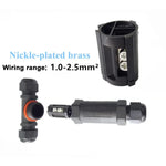 Conector de Cabo Tipo T de 3 Pinos IP68 Impermeável XY25, XY25(T3)