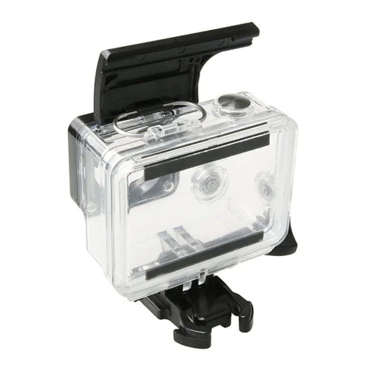 Estojo Impermeável para Câmara de Ação Gopro HERO4 / 3+, Fecho de Clipe da Porta Traseira em Plástico ABS, Estojo