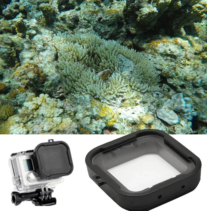 Filtro Estrela de 6 Linhas para Lente de Estojo de Mergulho Snap-on Cube para GoPro HERO4 /3+, Filtro Estrela para GoPro HERO4 /3+