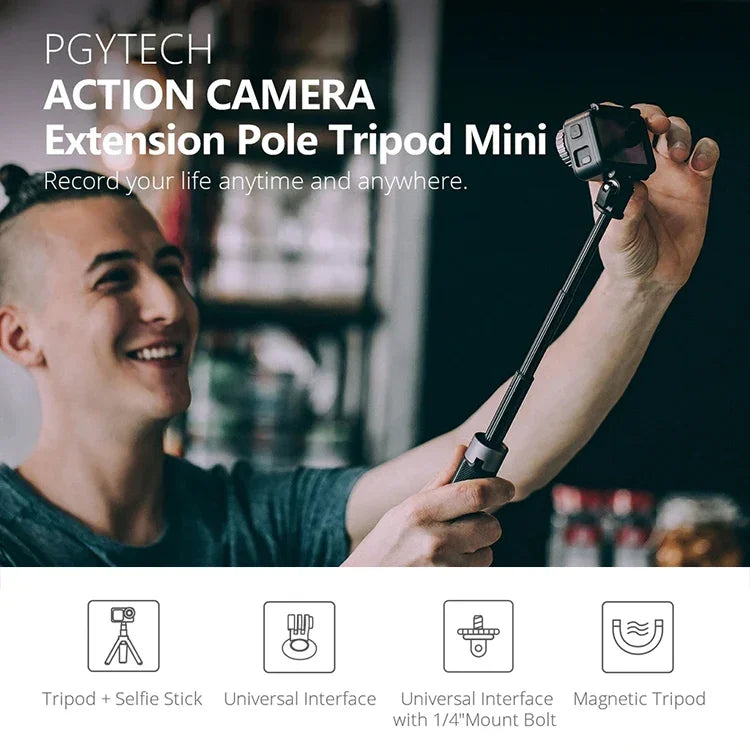 Tripé Extensor para Câmara de Ação PGYTECH P-GM-117 Selfie Stick para DJI Osmo Action, P-GM-117