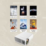 YG520 Projetor LCD HD 1800 Lumens, Altifalante Integrado, Suporta Leitura de Disco U, Disco Rígido Móvel, Cartão SD, AV para DVD, Box, Versão Standard