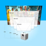 W-S1 Projetor de Vídeo Infantil 10W 30 Lumens Tecnologia LCD HD 1080P, Suporta AV / USB / Mini Cartão SD / HDMI / Áudio