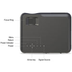 DH-A10 Projetor Inteligente HD 5,8 polegadas LCD 4200 Lumens 1280 x 800P com Comando à Distância, Sistema Android 6.0, Suporta WiFi, Bluetooth, HDMIx2, USBx2, VGA, AV IN/RCA, RJ45, LAN
