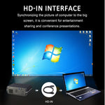 DH-A10 Projetor Inteligente HD 5,8 polegadas LCD 4200 Lumens 1280 x 800P com Comando à Distância, Sistema Android 6.0, Suporta WiFi, Bluetooth, HDMIx2, USBx2, VGA, AV IN/RCA, RJ45, LAN
