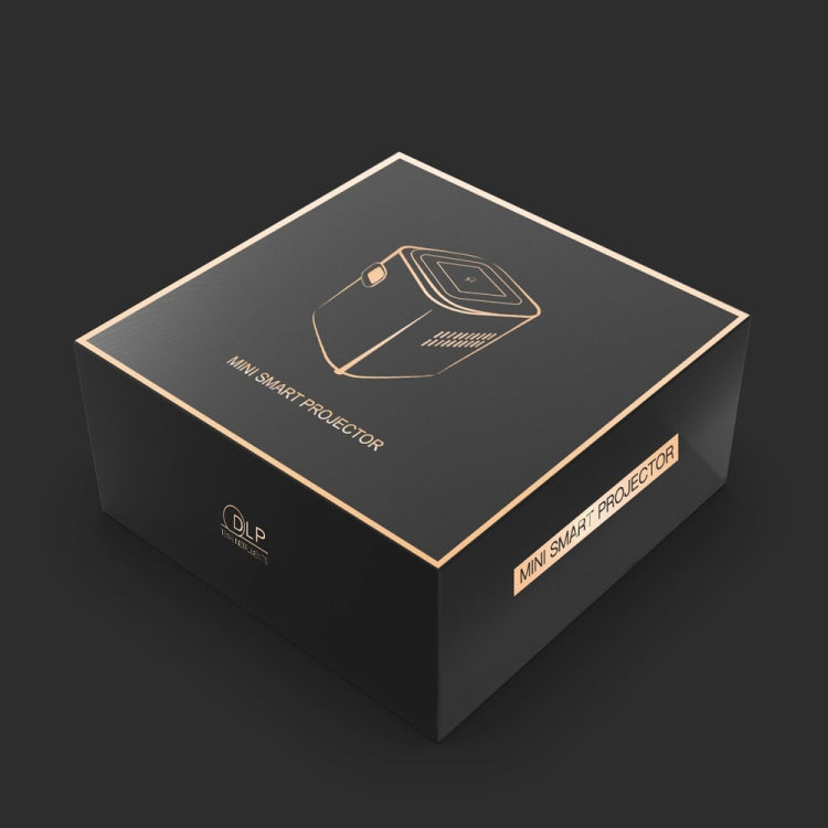 WEJOY DL-S12 Projetor Inteligente DLP Mini Portátil 50 ANSI Lumens com Comando à Distância e Suporte, Android 7.1.2, 2GB DDR3+16GB, RK3128 Quad Core ARM Cortex-A7 até 1.2GHz, Suporta WiFi / USB / Saída de Áudio / Entrada DC