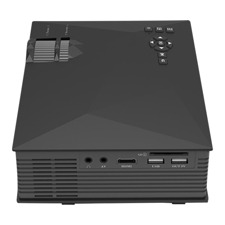 UC68 Projetor LED Multimédia para Cinema em Casa 80ANSI 800x400 HD 1080P, Suporta USB/SD/HDMI/VGA/IR, UC68 800x400