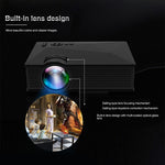 UC68 Projetor LED Multimédia para Cinema em Casa 80ANSI 800x400 HD 1080P, Suporta USB/SD/HDMI/VGA/IR, UC68 800x400