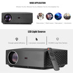 Vivibright F30 Projetor Inteligente Full HD 1920 x 1080P 4200 Lumens Ecrã LCD 5,8 polegadas com Comando à Distância, Suporta Saída de Áudio / SPDIF / Entrada AV / USB / HDMI, F30 Preto