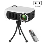 Projetor portátil A2000 800 lúmens LCD para cinema em casa, suporte 1080P, ficha EU
