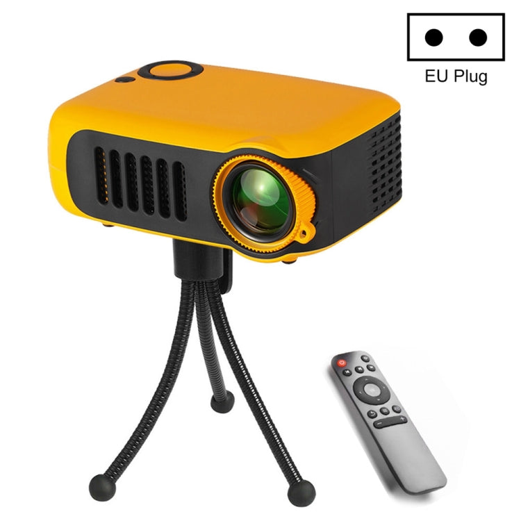 Projetor portátil A2000 800 lúmens LCD para cinema em casa, suporte 1080P, ficha EU
