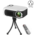 Projetor portátil A2000 800 lúmens LCD para cinema em casa, suporte 1080P, ficha AU