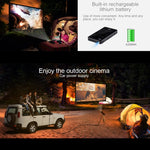 Projetor inteligente portátil P09 4K Ultra HD DLP com comando à distância por infravermelhos, Amlogic S905X 4 núcleos A53 até 1,5GHz Android 6.0, 1GB+8GB, suporte WiFi 2.4G/5G, Bluetooth, cartão TF