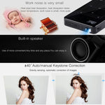 Projetor inteligente portátil P09 4K Ultra HD DLP com comando à distância por infravermelhos, Amlogic S905X 4 núcleos A53 até 1,5GHz Android 6.0, 1GB+8GB, suporte WiFi 2.4G/5G, Bluetooth, cartão TF