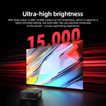 Projetor Digital LED HD 4K Portátil AUN U001 18000 Lumens para Cinema em Casa, Tomada US, Tomada UK, Tomada AU