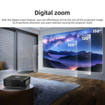 Projetor Digital LED HD 4K Portátil AUN U001 18000 Lumens para Cinema em Casa, Tomada US, Tomada UK, Tomada AU