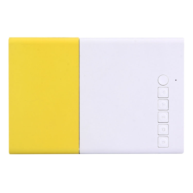 YG-300 0.8-2M 24-60 polegadas 400-600 Lumens Projetor LED HD Cinema em Casa com Cabo Conversor de Vídeo 3 em 1 e Comando à Distância, Tamanho: 12,6 x 8,6 x 4,6 cm, Ficha UE