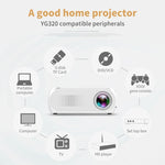 YG320 320*240 Mini Projetor LED Cinema em Casa, Suporta HDMI & AV & SD & USB