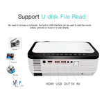 Wejoy L6 5 inch 200 ANSI Lumen 1920 x 1080P Android 6.0 HD Bluetooth 4.0 WiFi HD Smart Projector, Support AV / VGA / HDMI / 2 x USB / RJ45, 1G+8G, Android 6.0
