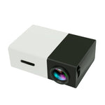 YG300 Projetor LED Mini Portátil para Cinema em Casa 400LM com Comando à Distância, Suporta Interfaces HDMI, AV, SD, USB