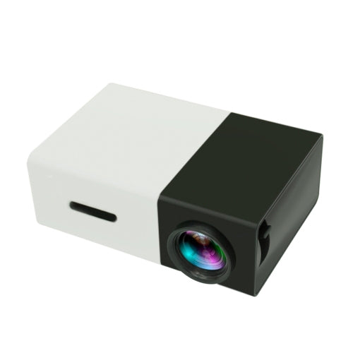YG300 Projetor LED Mini Portátil para Cinema em Casa 400LM com Comando à Distância, Suporta Interfaces HDMI, AV, SD, USB