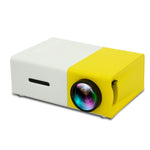 YG300 Projetor LED Mini Portátil para Cinema em Casa 400LM com Comando à Distância, Suporta Interfaces HDMI, AV, SD, USB