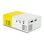 YG300 Projetor LED Mini Portátil para Cinema em Casa 400LM com Comando à Distância, Suporta Interfaces HDMI, AV, SD, USB