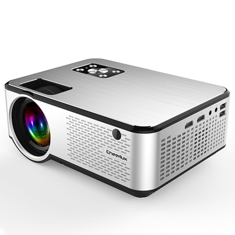 Cheerlux C9 Projetor Smart 1280x720 720P HD, Suporta HDMI x 2 / USB x 2 / VGA / AV, C9 (Preto), C9, C9 (Cinza Preto)