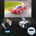 Cheerlux C9 Projetor Smart 1280x720 720P HD, Suporta HDMI x 2 / USB x 2 / VGA / AV, C9 (Preto), C9, C9 (Cinza Preto)
