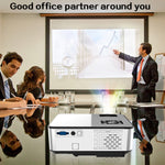 Cheerlux C9 Projetor Smart 1280x720 720P HD, Suporta HDMI x 2 / USB x 2 / VGA / AV, C9 (Preto), C9, C9 (Cinza Preto)