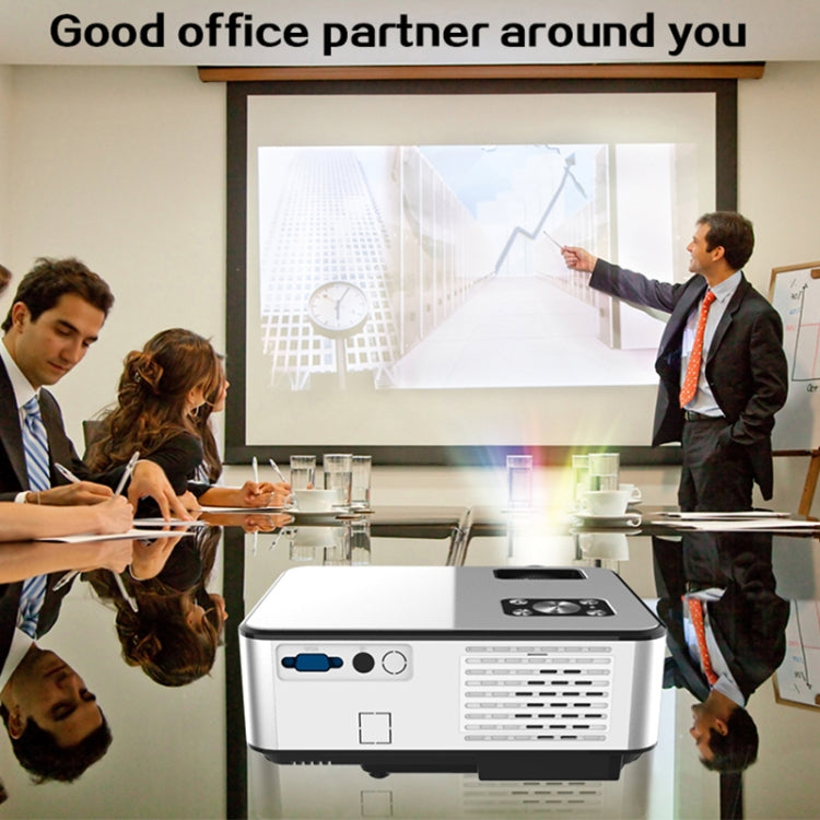 Cheerlux C9 Projetor Smart 1280x720 720P HD, Suporta HDMI x 2 / USB x 2 / VGA / AV, C9 (Preto), C9, C9 (Cinza Preto)